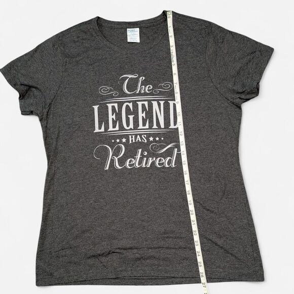 The Legend Has Retired Women's Retirement Graphic Novelty Tee - Picture 2 of 4